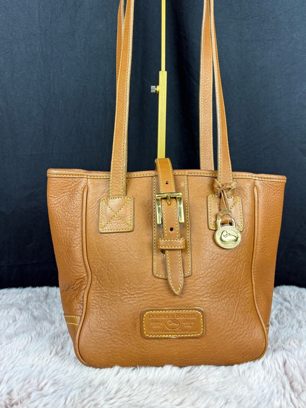 Dooney & Bourke Vintage AWL Shopping Tote Made in USA British Tan Circa 1990’s